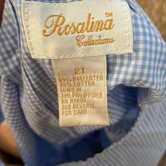 Rosalina collections gingham romper - Picture 5 of 5